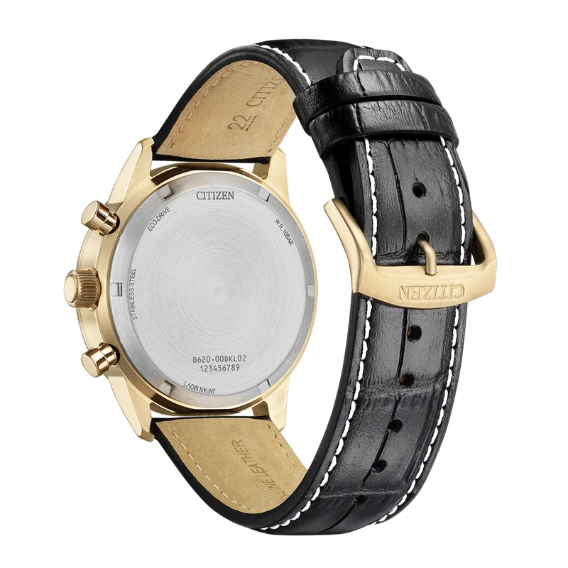 Citizen Classic CA4723-03A Herrenuhr • Eco-Drive Solar • Edler Chronograph