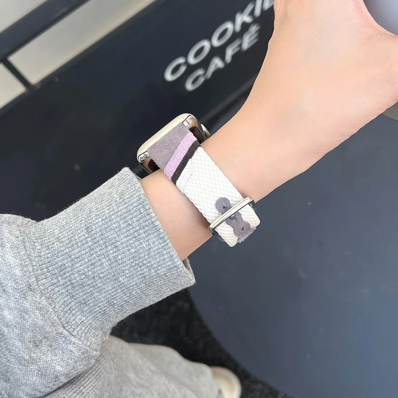 Auffallend Schön Apple Smartwatch Kunstleder Universell Armband