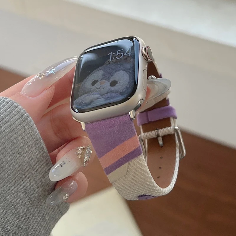 Auffallend Schön Apple Smartwatch Kunstleder Universell Armband