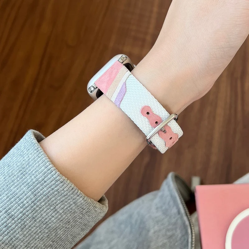 Auffallend Schön Apple Smartwatch Kunstleder Universell Armband