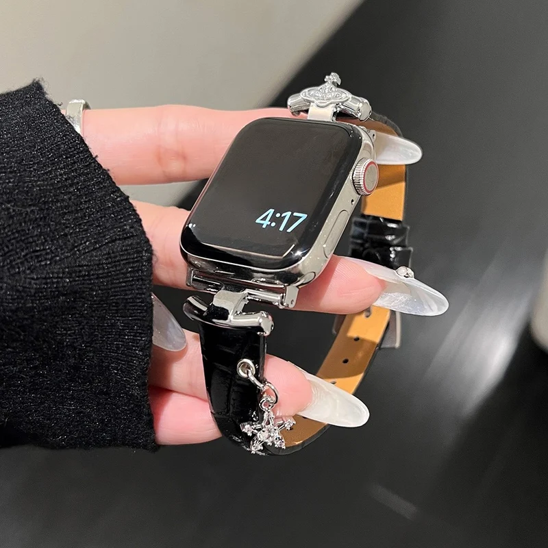 Unglaublich Robust Apple Smartwatch Echtes Leder Universell Armband