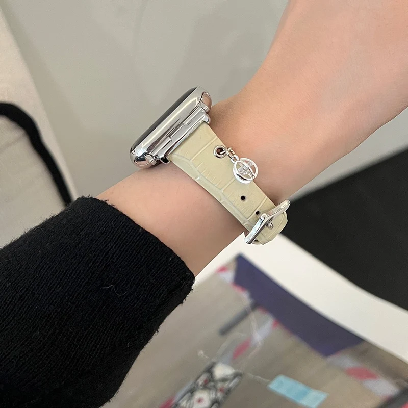 Unglaublich Robust Apple Smartwatch Echtes Leder Universell Armband