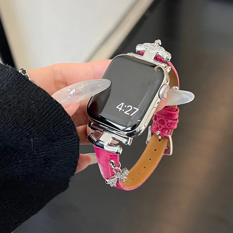 Unglaublich Robust Apple Smartwatch Echtes Leder Universell Armband