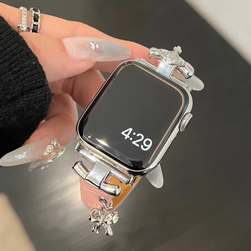 Unglaublich Robust Apple Smartwatch Echtes Leder Universell Armband