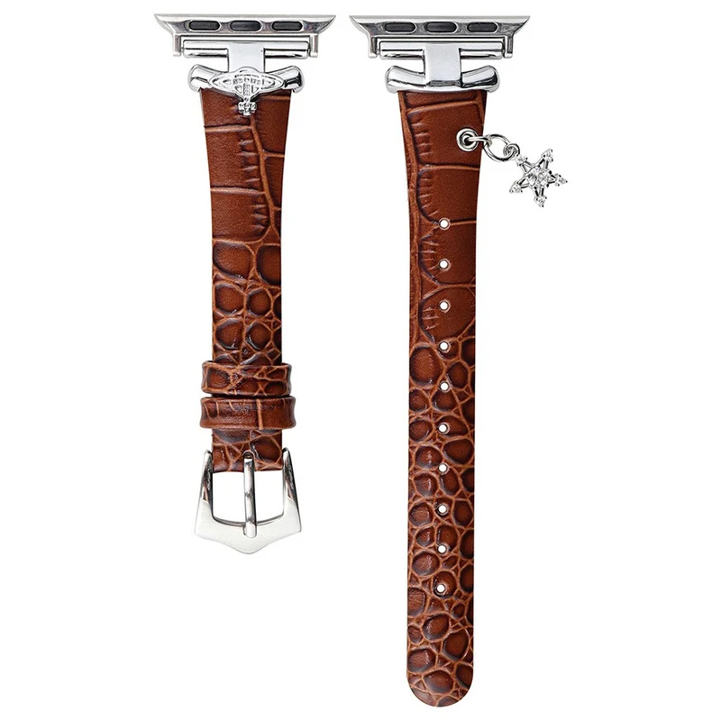 Unglaublich Robust Apple Smartwatch Echtes Leder Universell Armband