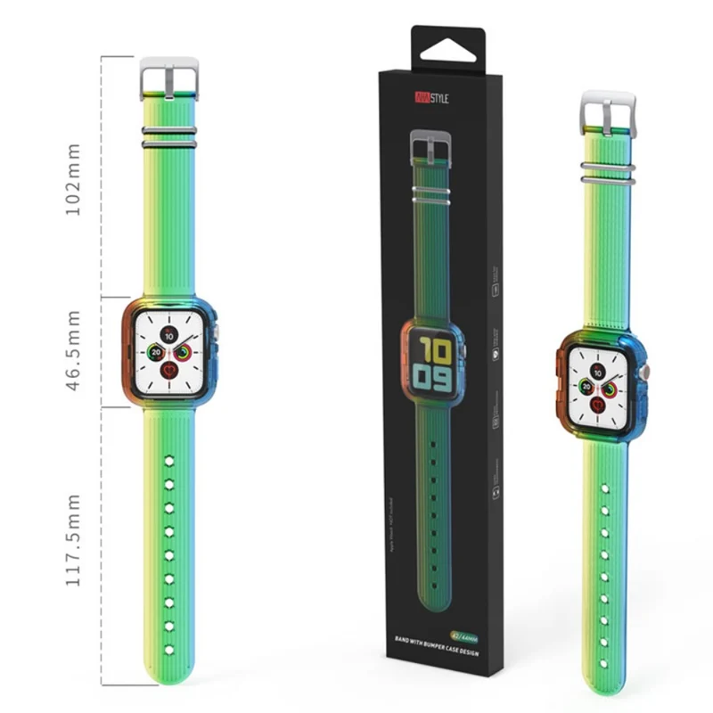 Wirklich Angenehm Apple Watch Series 7 41mm / Apple Watch Series 8 (41mm) Silikon Universell Armband