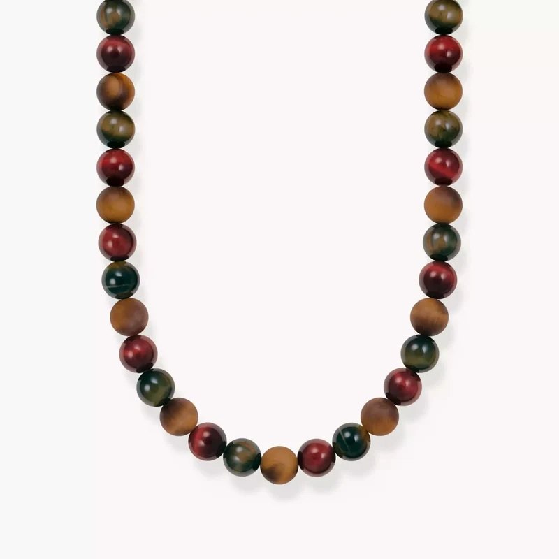 Herren Kette, Talisman aus Tigerauge - Mehrfarbig - THOMAS SABO Modell: KE2304-826-7