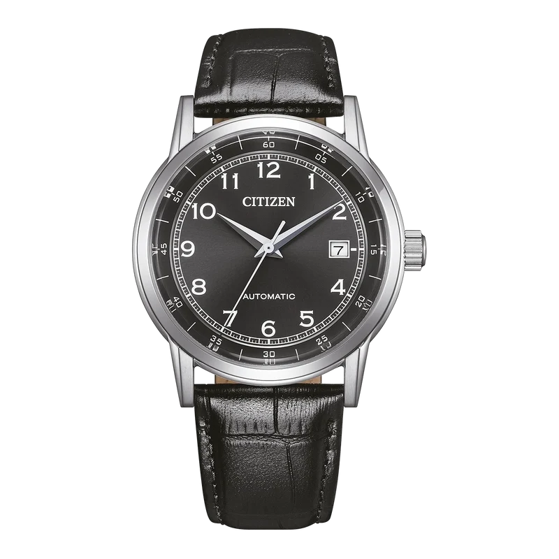 Citizen NJ0210-05E Herrenuhr • Inhouse Automatikwerk • Elegantes Lederarmband