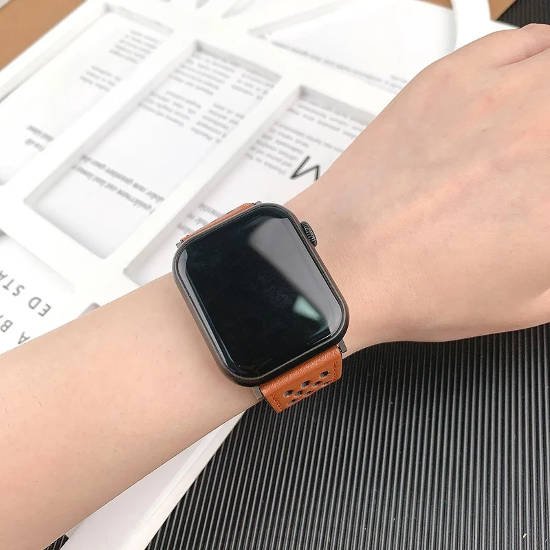 Stilvoll Apple Smartwatch Kunstleder Universell Armband