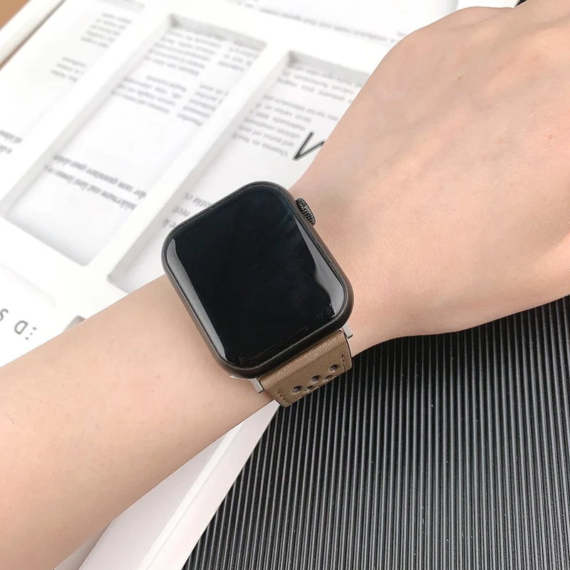 Stilvoll Apple Smartwatch Kunstleder Universell Armband