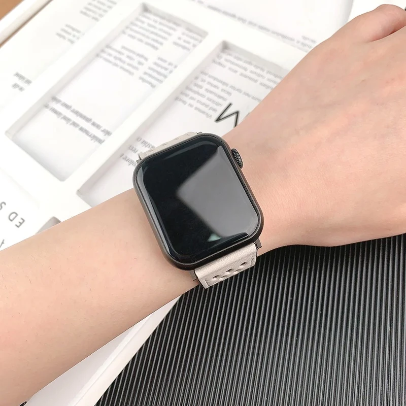 Stilvoll Apple Smartwatch Kunstleder Universell Armband