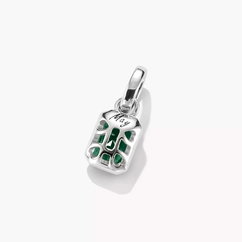 Charm-Anhänger Geburtsstein Mai Connect Silber