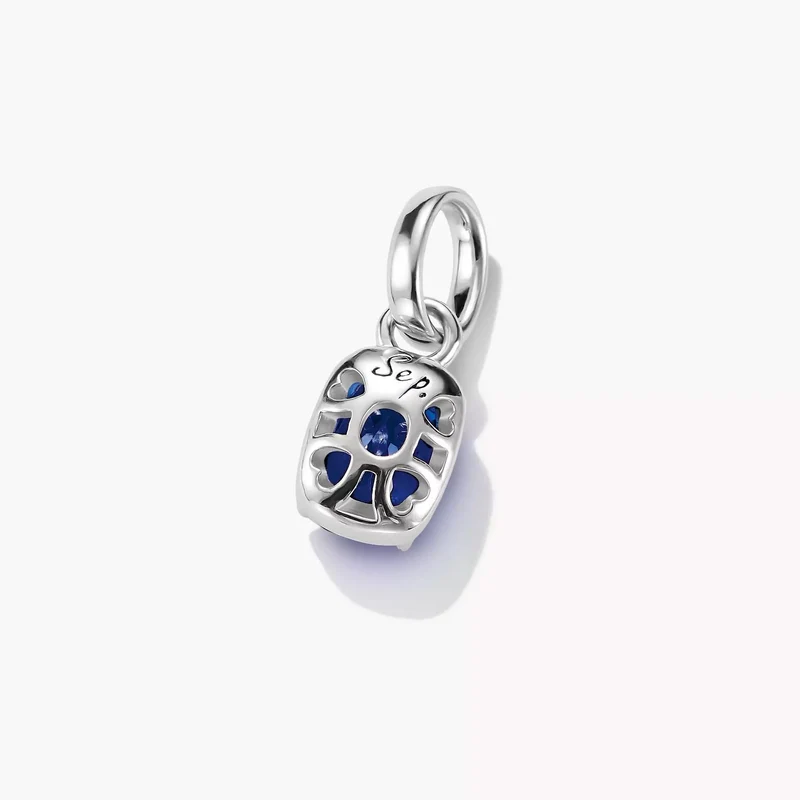 Charm-Anhänger Geburtsstein September Connect Silber