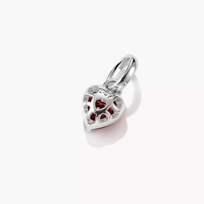 Charm-Anhänger Herz Geburtsstein Juli Connect Silber