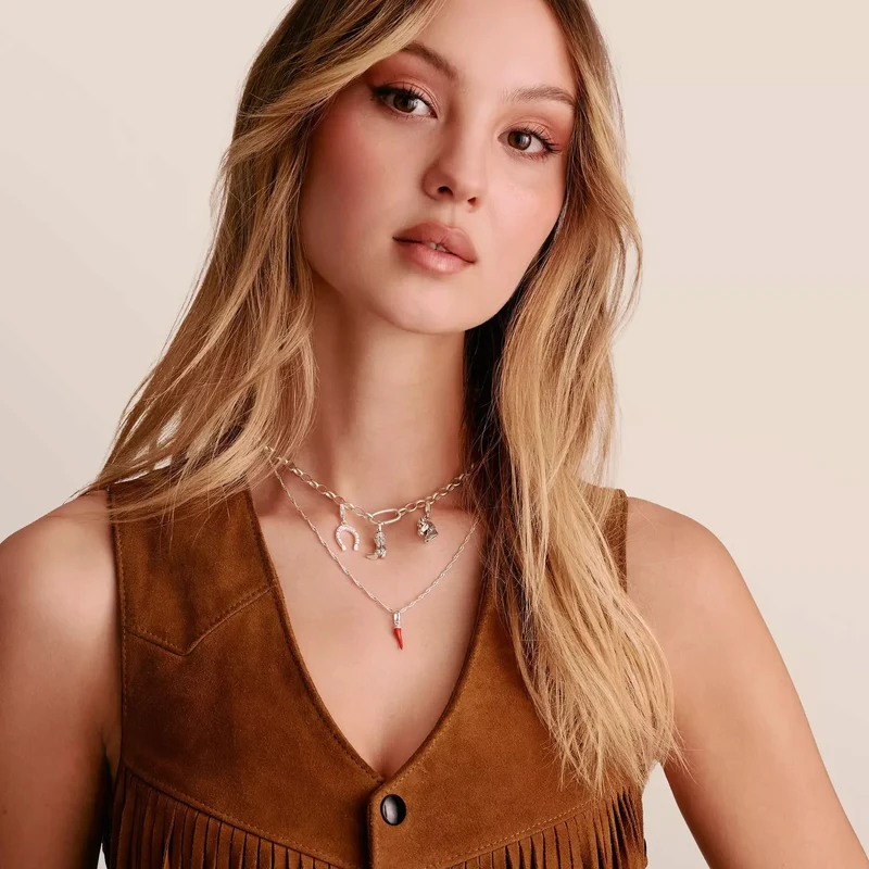 Charm-Anhänger Western-Hufeisen Original Silber