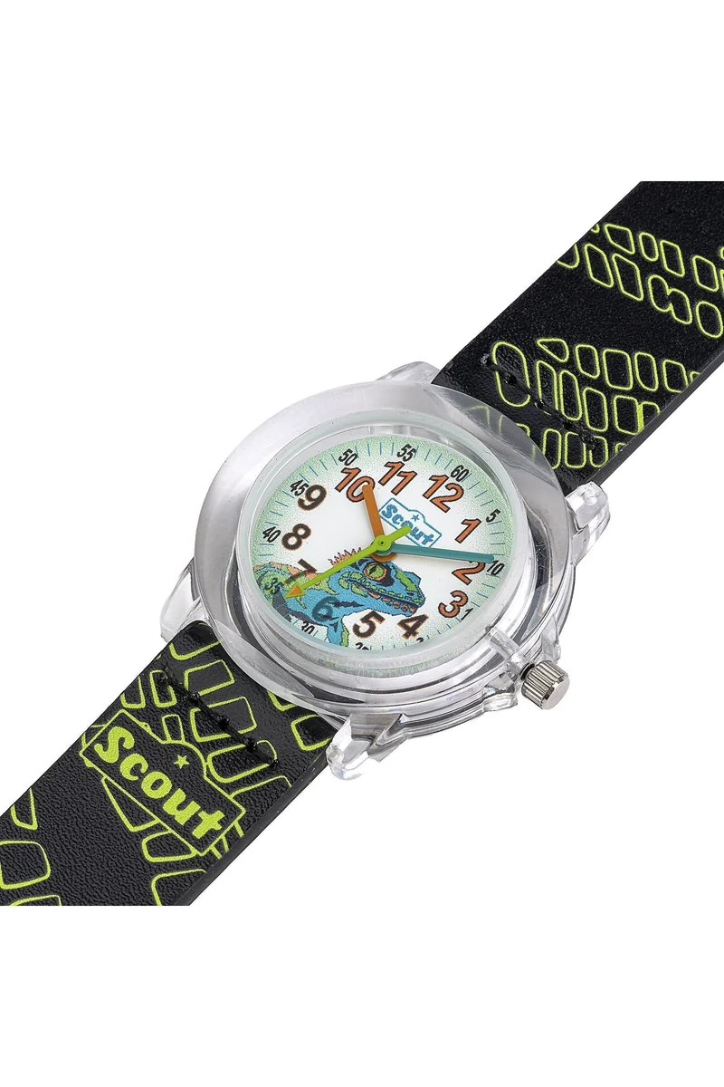 Scout Crystal Lizard 164000019 Jungen-Uhr • Lernzifferblatt • 5 Bar wasserdicht