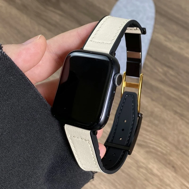 Unglaublich Sympathisch Apple Smartwatch Echtes Leder Universell Armband