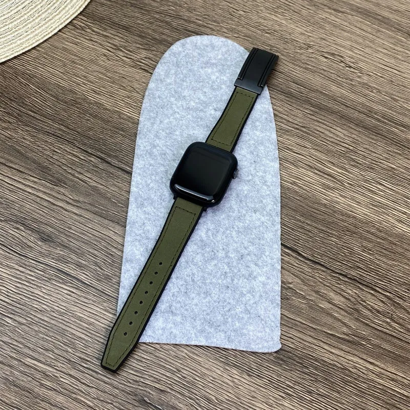 Bemerkenswert Elegant Apple Smartwatch Kunstleder Universell Armband