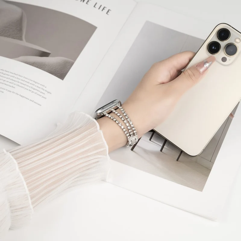 Sehr Schön Apple Smartwatch Strass Universell Armband