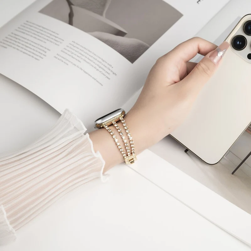 Sehr Schön Apple Smartwatch Strass Universell Armband