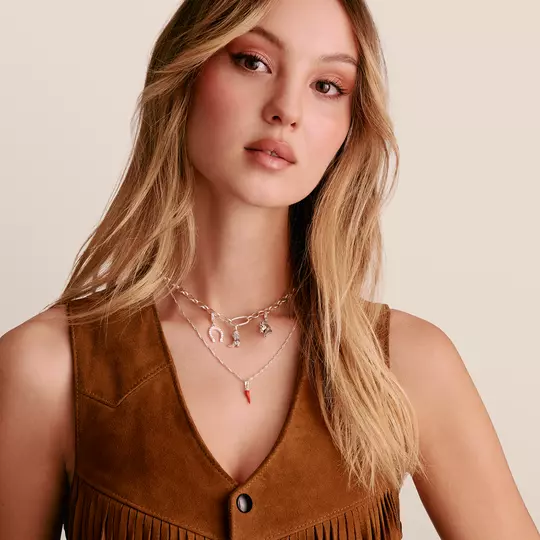 Charm-Anhänger Cornicello Rot Connect Silber