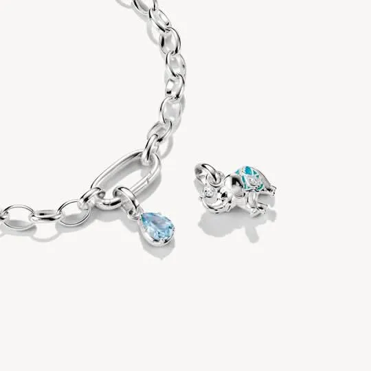 Damen Charm-Anhänger Elefant, türkisfarbene Emaille - THOMAS SABO Modell: CC1327-041-17