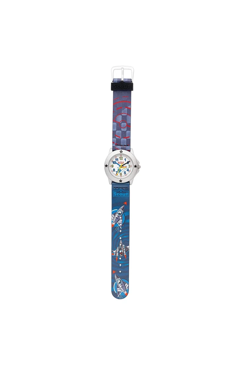 Scout Star Kids 164000216 Jungen-Uhr • Weltraum • Lernuhr