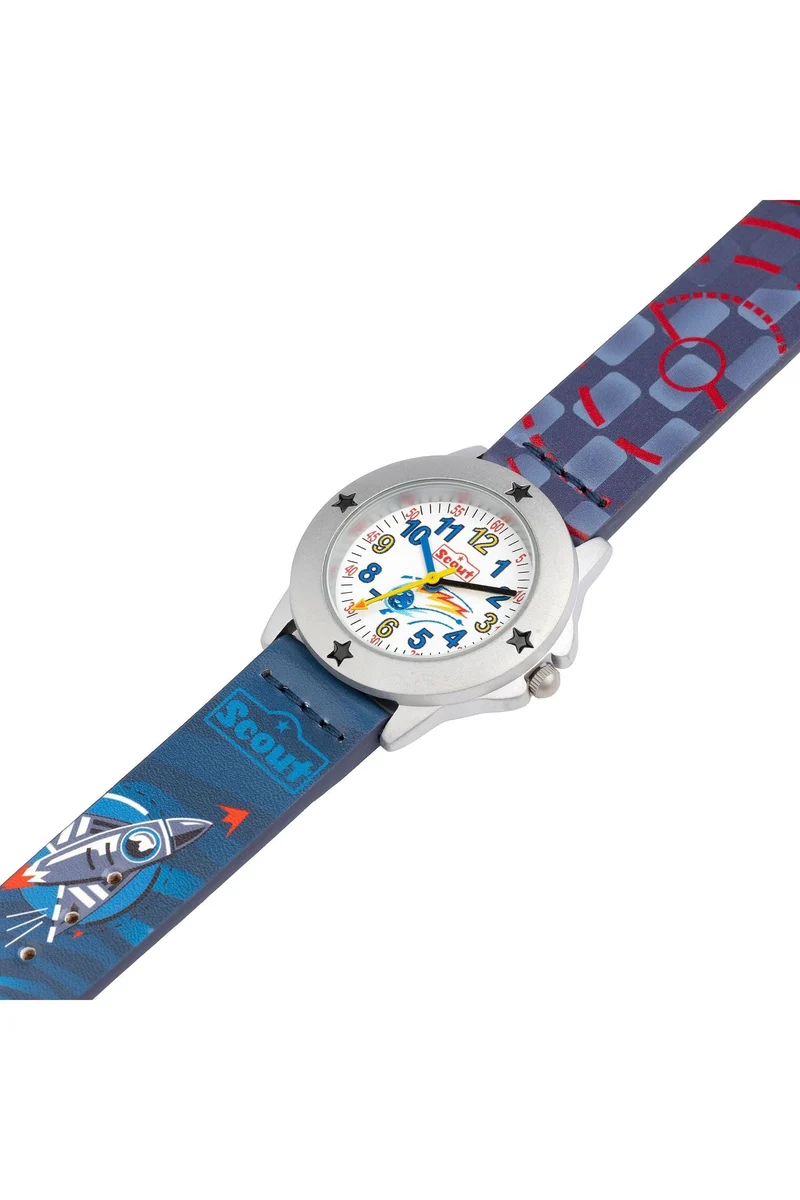 Scout Star Kids 164000216 Jungen-Uhr • Weltraum • Lernuhr