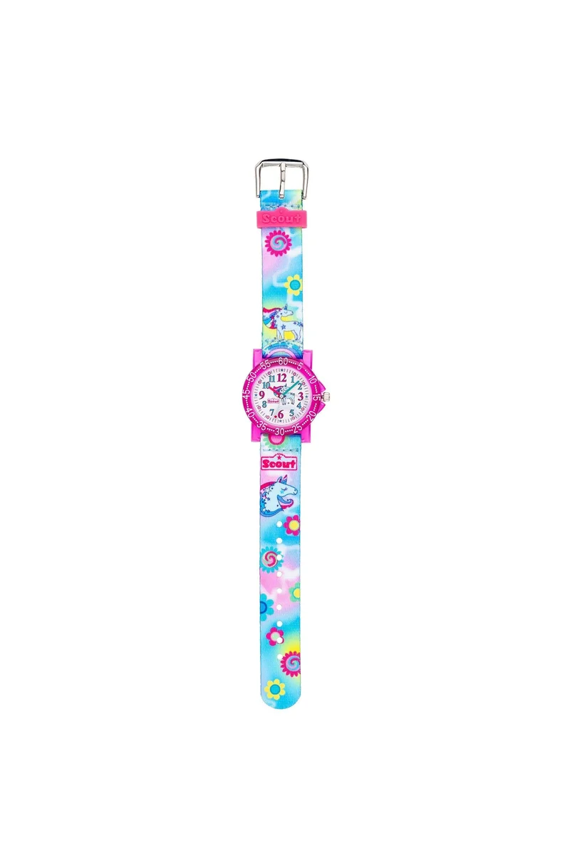 Scout The IT Collection Unicorn 164000034 Mädchen-Uhr • Pädagogische Lernuhr • Passend zum Schulranzen
