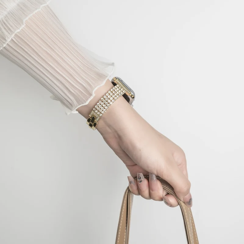 Zeitlos Apple Smartwatch Strass Universell Armband