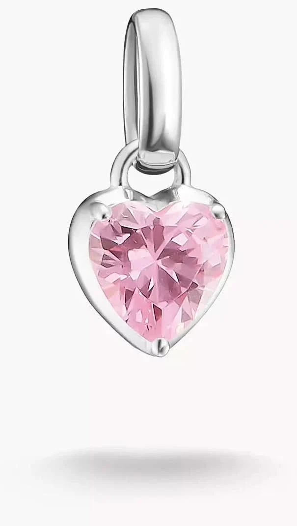 Charm-Anhänger Herz Geburtsstein Januar Connect Silber