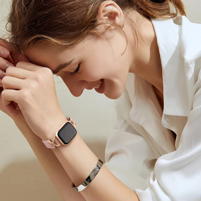 Super Zuverlässig Apple Smartwatch Echtes Leder Universell Armband