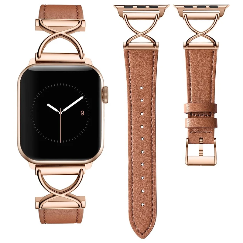 Super Zuverlässig Apple Smartwatch Echtes Leder Universell Armband
