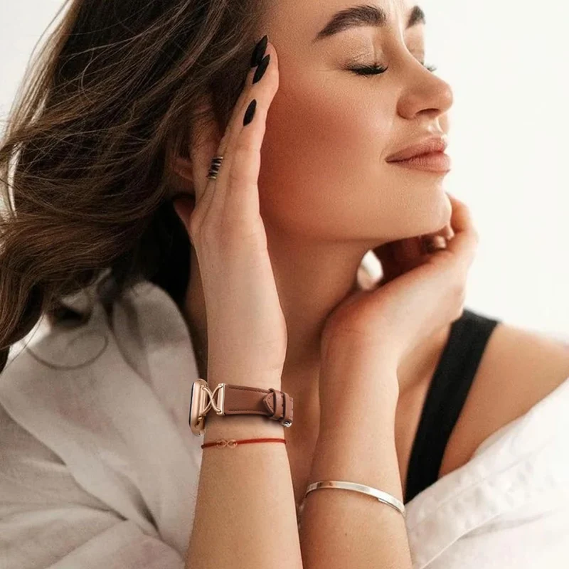Super Zuverlässig Apple Smartwatch Echtes Leder Universell Armband