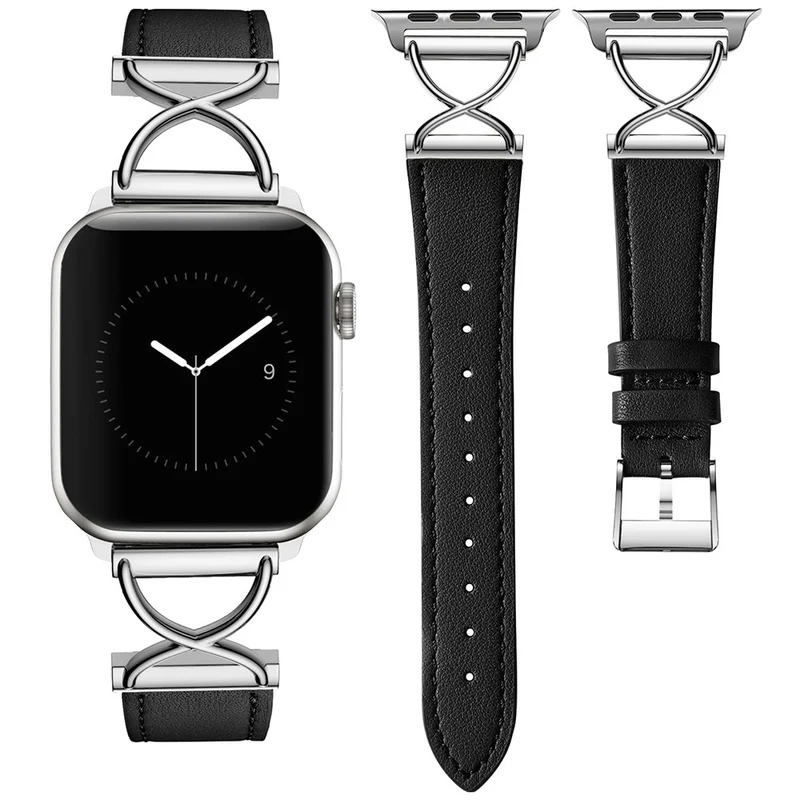 Absolut Modisch Apple Smartwatch Echtes Leder Universell Armband