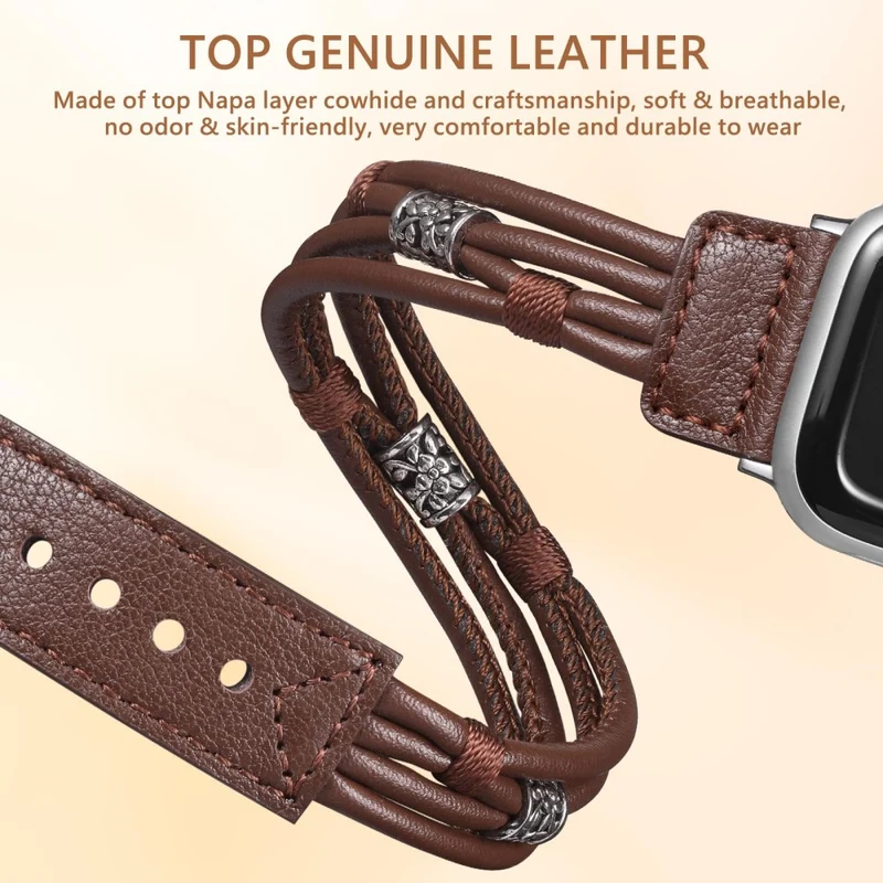 Megastark Apple Smartwatch Echtes Leder Universell Armband