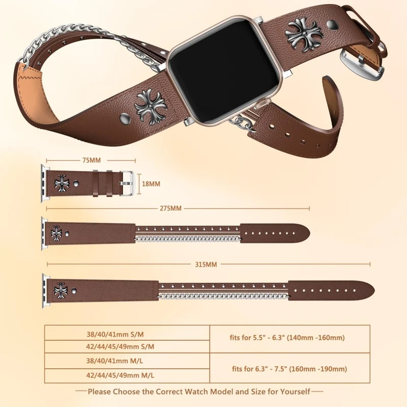 Absolut Robust Apple Smartwatch Echtes Leder Universell Armband