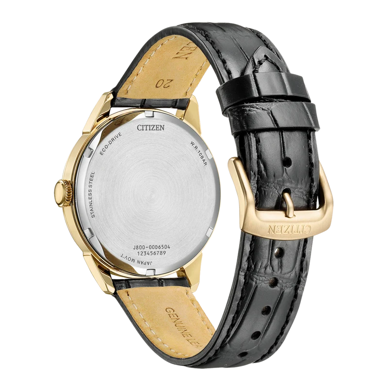 Citizen Eco-Drive AW0153-04AC Herrenuhr • Solar-Antrieb • Elegante Gold-Optik
