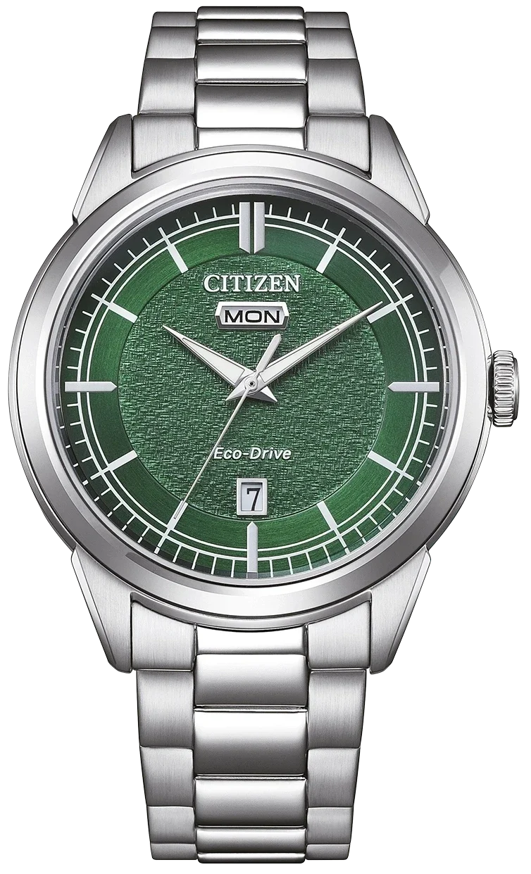 Citizen AW0151-85XC Herrenuhr • Eco-Drive • Grünes Zifferblatt