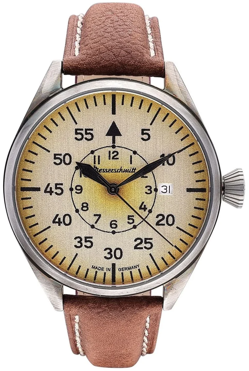 Messerschmitt ME-43VINTAGE-2 Herrenuhr • Made in Germany • Saphir