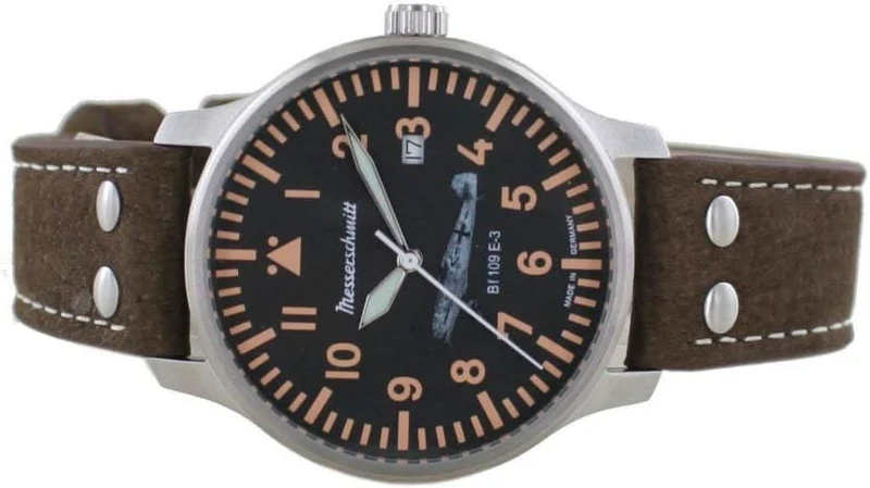 Messerschmitt BF109E BF109E-3-A Herrenuhr • Made in Germany • Pilot