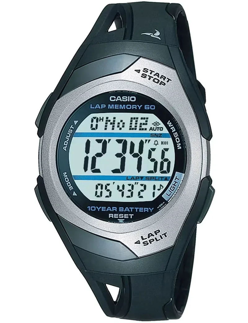 Casio Sports STR-300C-1VEF Damenuhr • 60 Runden-Speicher • 10 Jahre Batterie