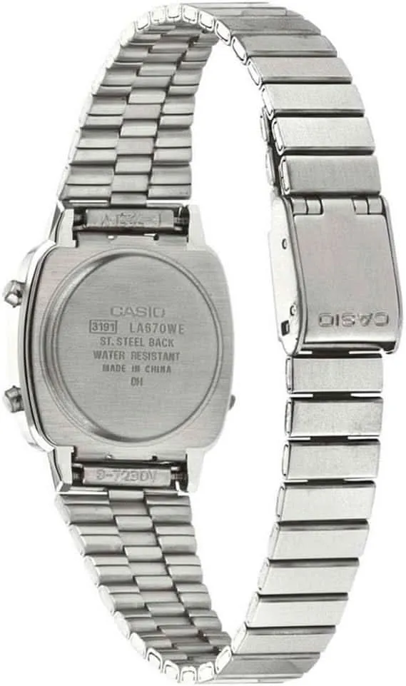 Casio Vintage LA670WEA-8AEF Damenuhr • Kultiges Retro-Design • 7 Preset Timer