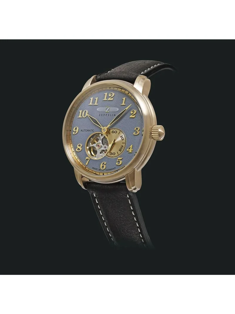 Zeppelin LZ 127 Graf Zeppelin 7664-5 Herrenuhr • Offene Unruh • Made in Germany
