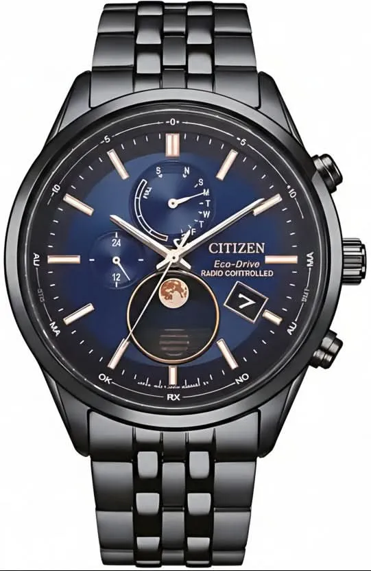 Citizen BY1035-56L Herrenuhr • Funk-Mondphase • Eco-Drive
