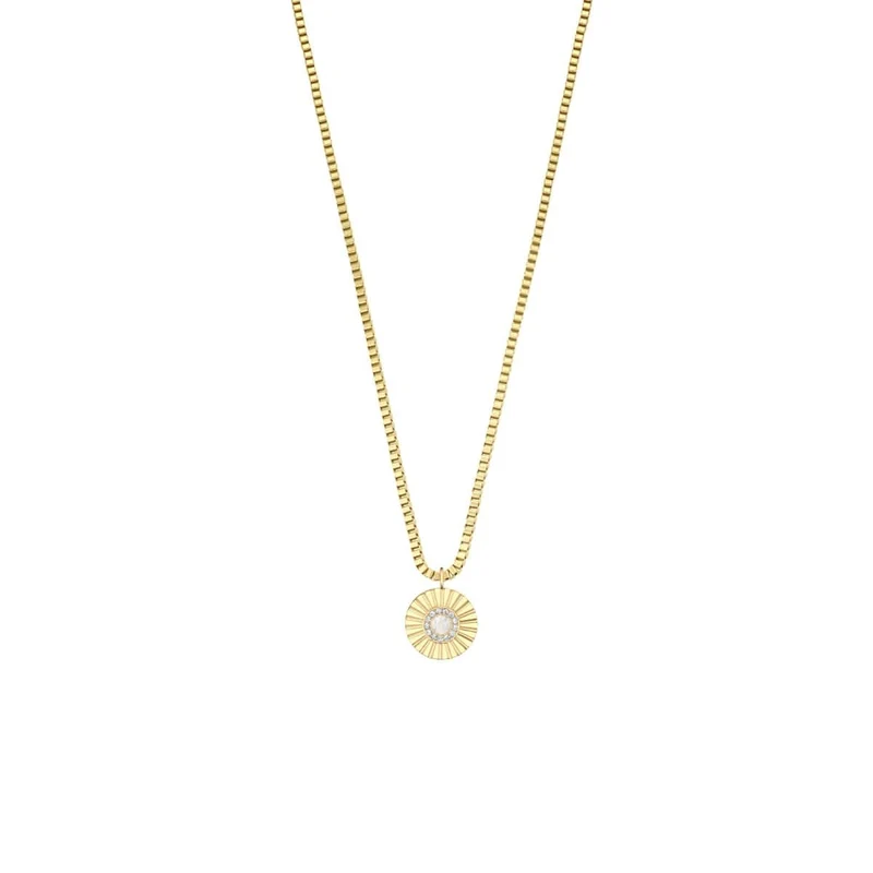 Halskette aus Edelstahl - Arctic Flowers Gold glänzend - BERING Modell: 465-259-450