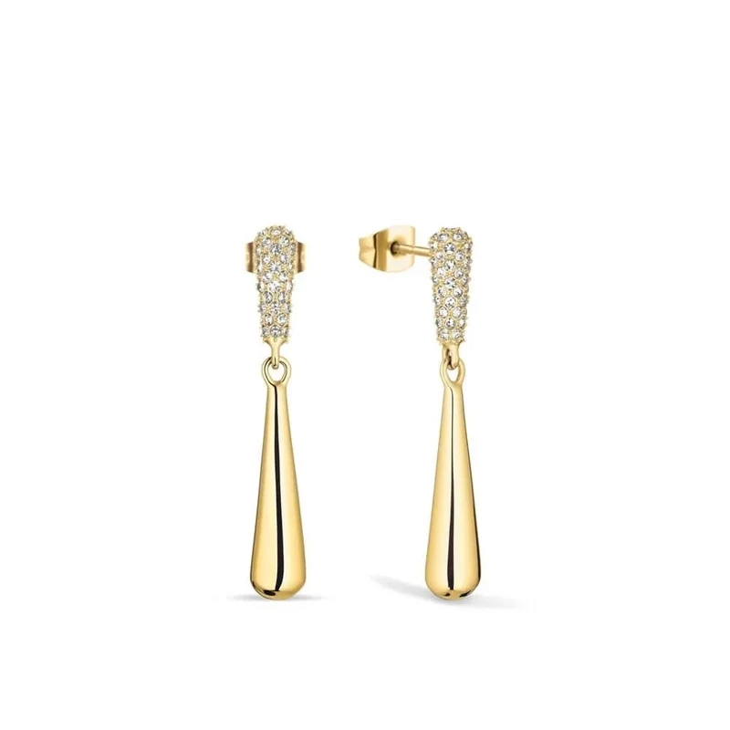 Ohrstecker - Arctic Pave Gold Zirkonia - BERING Modell: 754-27-05