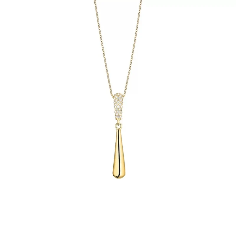 Arctic Pavé Halskette Gold mit Zirkonia – Elegantes Design für Damen - BERING Modell: 454-27-500