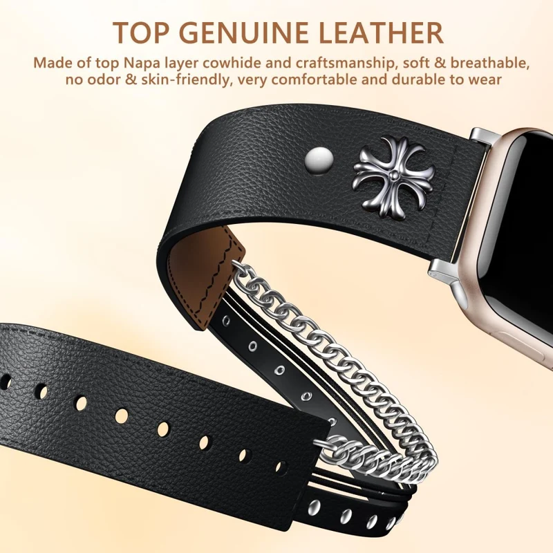 Auffallend Gut Apple Smartwatch Echtes Leder Universell Armband