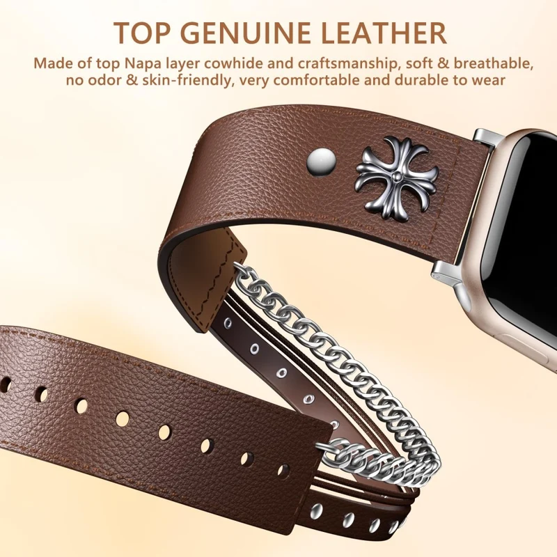 Auffallend Gut Apple Smartwatch Echtes Leder Universell Armband